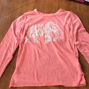 Pink long sleeve shirt